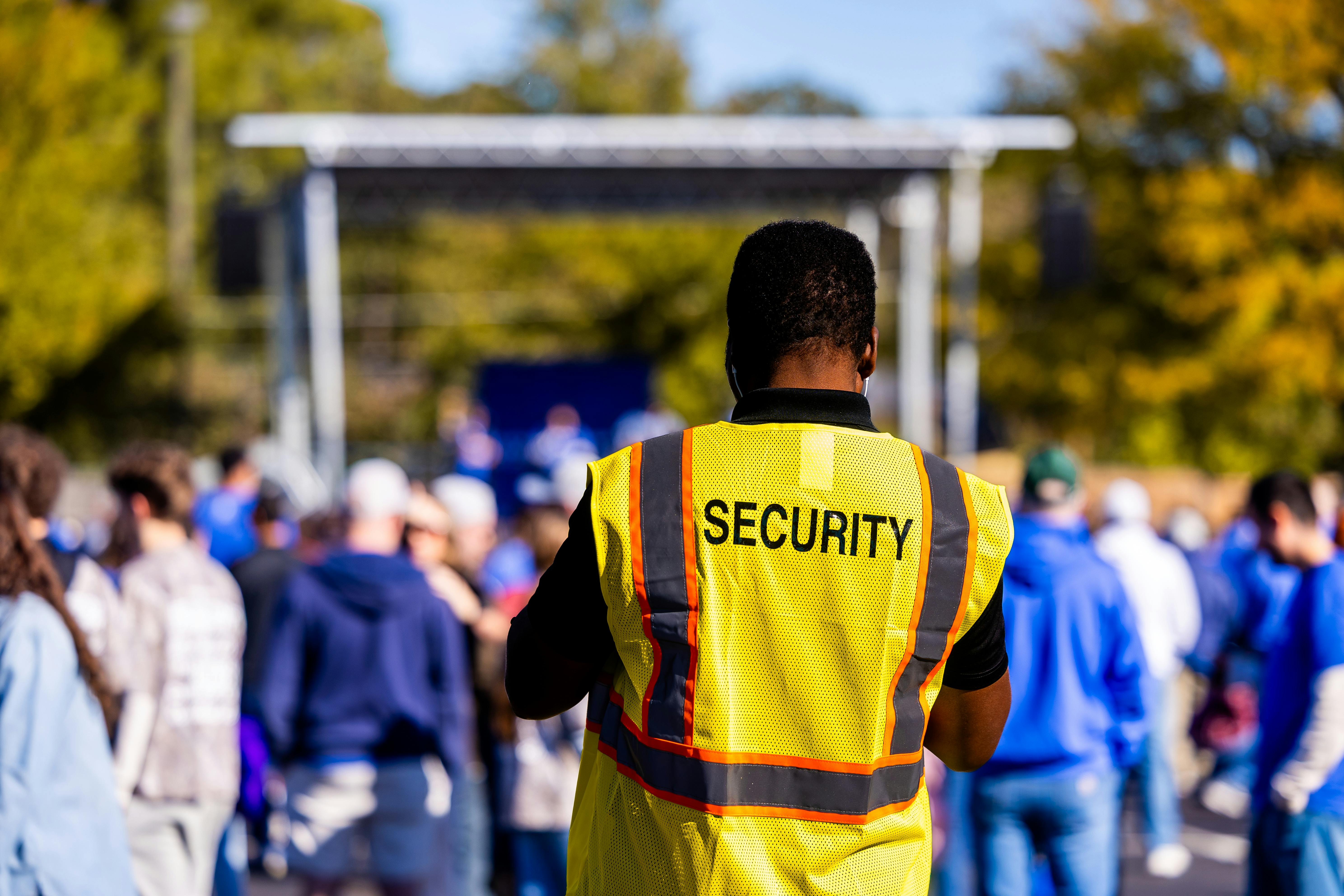 Security guard on duty
